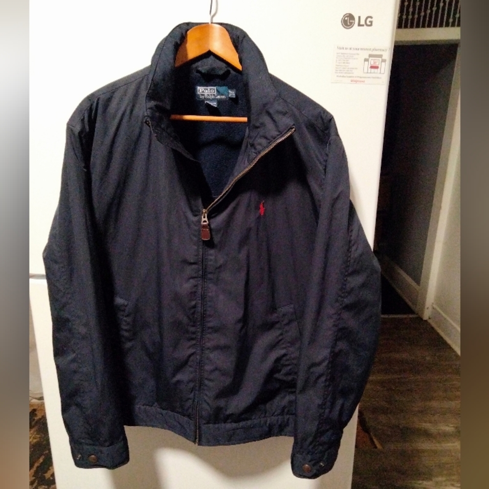 Polo Ralph Lauren Hideaway Hood navy blue jacket size XL